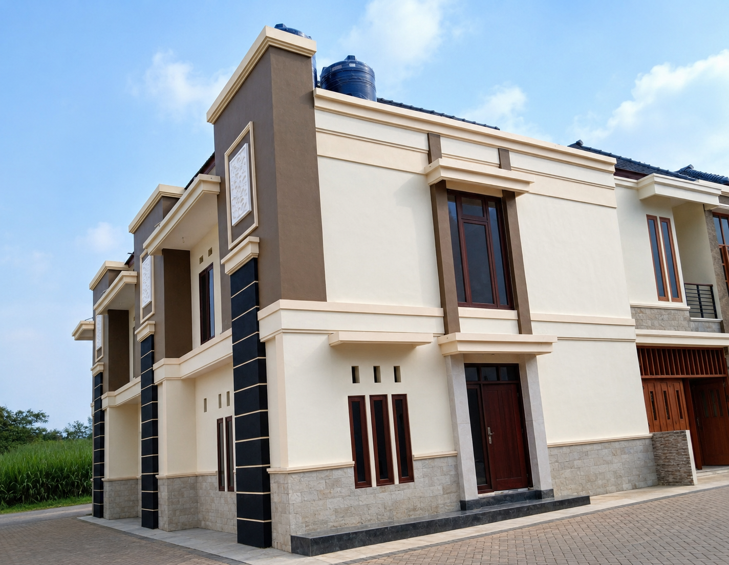 Rumah 2 lantai sesudah selesai